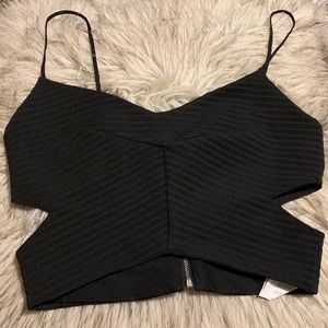 Zara black crop top **2 for $15**